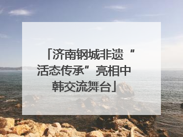 济南钢城非遗“活态传承”亮相中韩交流舞台